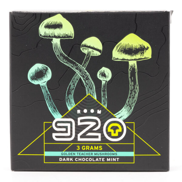 Room 920 - Mushroom Chocolate Bar - Dark Chocolate Mint - 3 grams | Micro Zoomiez Canada