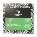 Psilly - Dark Chocolate Bar - Mint & Spirulina | Micro Zoomiez Canada