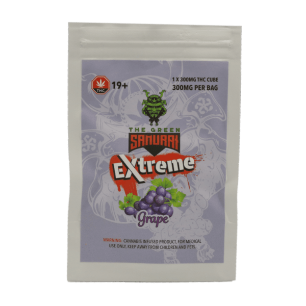 Green Samurai Extreme - Grape Gummy 300mg THC | Micro Zoomiez Canada