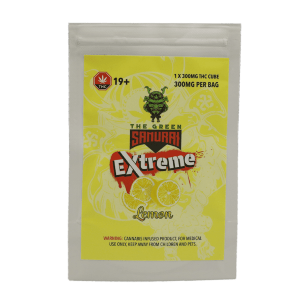 Green Samurai Extreme - Lemon Gummy 300mg THC | Micro Zoomiez Canada