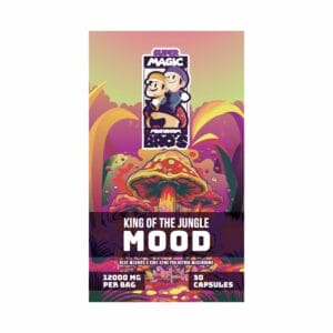 Super Magic Mushroom Bro’s - King of the Jungle MOOD - 400MG Capsules | Micro Zoomiez Canada