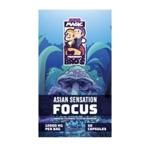 Super Magic Mushroom Bro’s - Asian Sensation FOCUS - 400MG Capsules | Micro Zoomiez Canada
